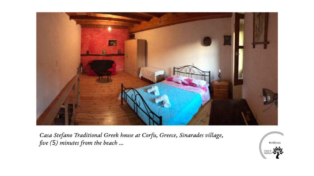 Country Traditional House In Corfu Village, Greece Sinarades Екстер'єр фото